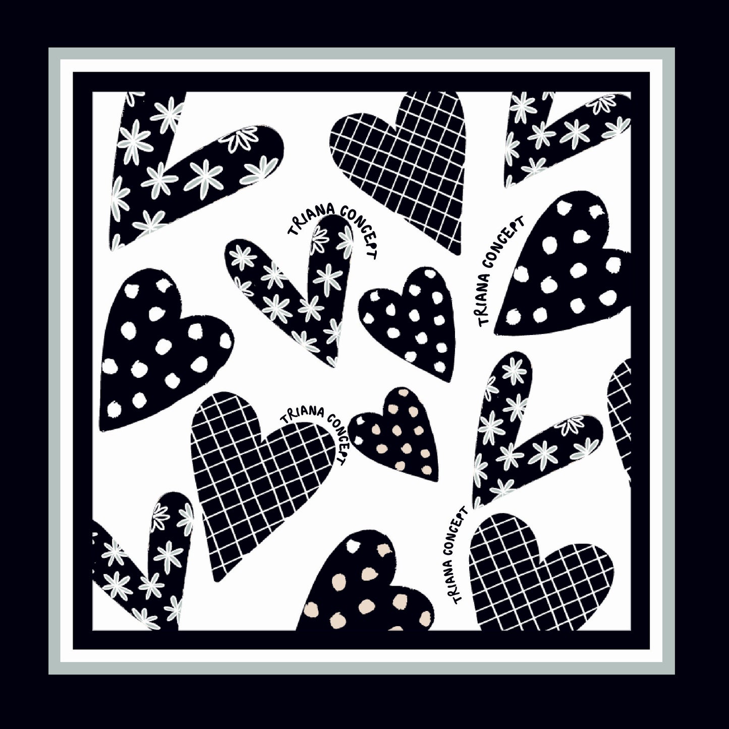 PAÑOLETA DE CORAZONES